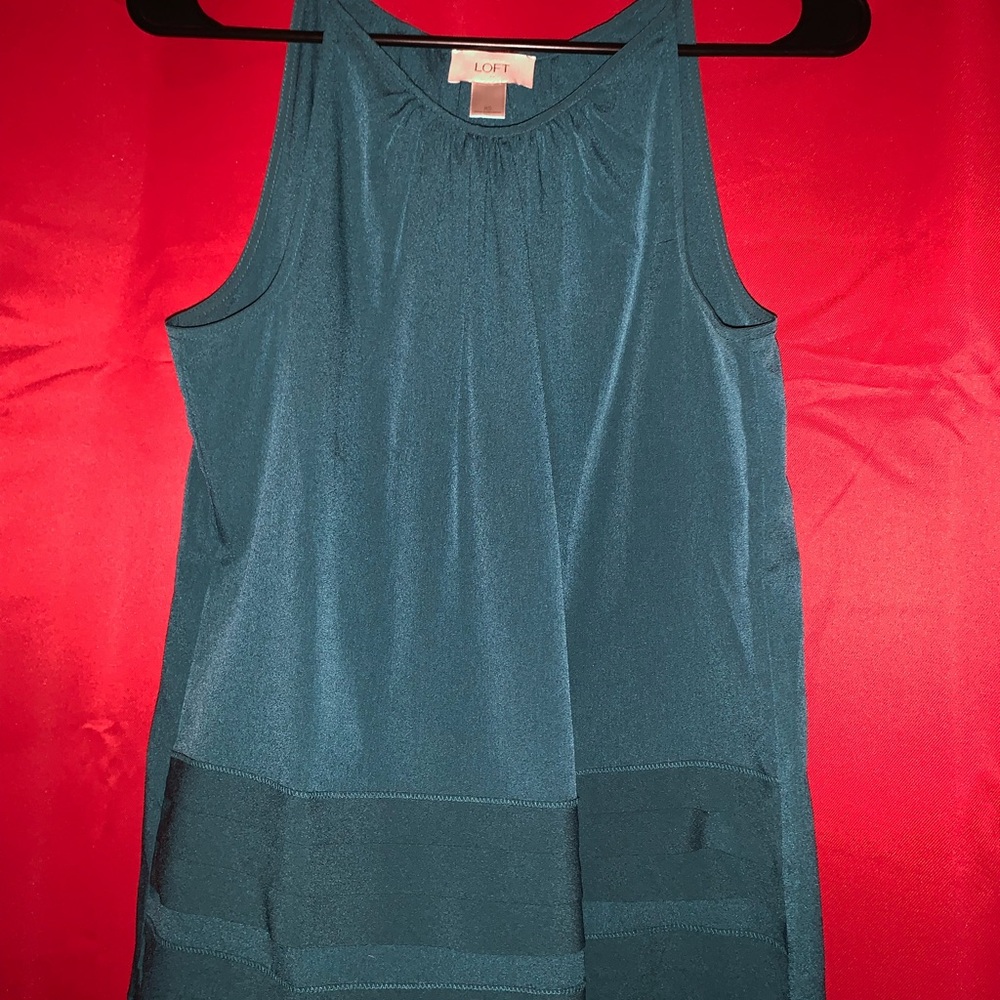 LOFT Deep Teal Tank Top